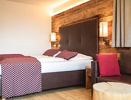 Superior double room with a south-facing balcony